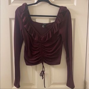 Long sleeve crop top from Forver 21